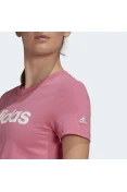 CAMISETA ESSENTIALS SLIM LOGO ADIDAS FEMININA - Rosa