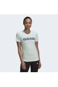 CAMISETA ESSENTIALS SLIM LOGO ADIDAS FEMININA - Verde