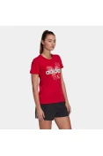 CAMISETA ESTAMPA FLORAL FARM RIO ADIDAS FEMININA - Vermelho CAMISETA ESTAMPA FLORAL FARM RIO ADIDAS FEMININA - Vermelho