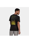 CAMISETA ESTAMPADA ATHLETICS ADIDAS MASCULINA - Preto CAMISETA ESTAMPADA ATHLETICS ADIDAS MASCULINA - Preto