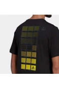CAMISETA ESTAMPADA ATHLETICS ADIDAS MASCULINA - Preto CAMISETA ESTAMPADA ATHLETICS ADIDAS MASCULINA - Preto