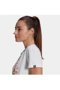 CAMISETA ESTAMPADA BIG LOGO FOIL ADIDAS FEMININA - Branco CAMISETA ESTAMPADA BIG LOGO FOIL ADIDAS FEMININA - Branco