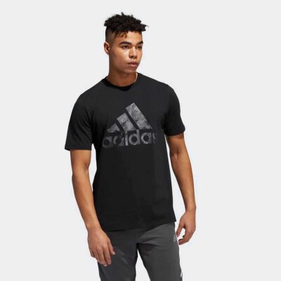 CAMISETA ESTAMPADA CONTINENTAL CAMO ADIDAS MASCULINA - Preto CAMISETA ESTAMPADA CONTINENTAL CAMO ADIDAS MASCULINA - Preto