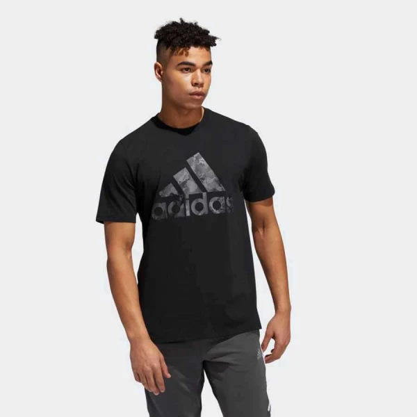 CAMISETA ESTAMPADA CONTINENTAL CAMO ADIDAS MASCULINA - Preto CAMISETA ESTAMPADA CONTINENTAL CAMO ADIDAS MASCULINA - Preto