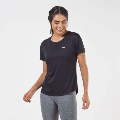 CAMISETA FILA BASIC SPORTS FEMININA - Preto CAMISETA FILA BASIC SPORTS FEMININA - Preto
