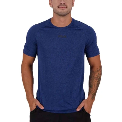 CAMISETA FILA BASIC TRAIN MELANGE MASCULINA - Azul
