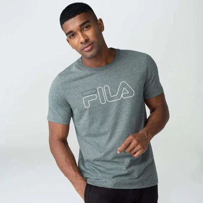 CAMISETA FILA LETTER OUTLINE MASCULINA - Grafite CAMISETA FILA LETTER OUTLINE MASCULINA - Grafite