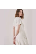 CAMISETA FILA LETTER PREMIUM FEMININA - Bege