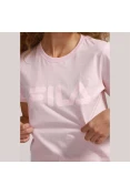 CAMISETA FILA LETTER PREMIUM FEMININA - Rosa