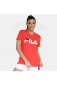 CAMISETA FILA LETTER PREMIUM FEMININA - Vermelho