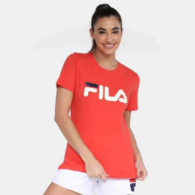 CAMISETA FILA LETTER PREMIUM FEMININA - Vermelho