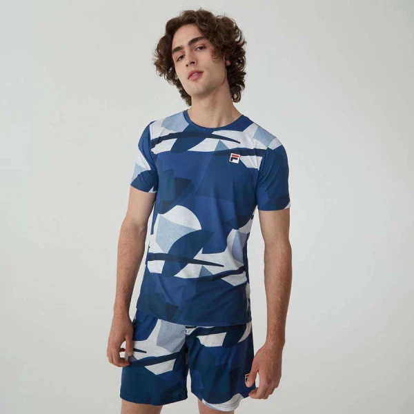 CAMISETA FILA SAND MASCULINA - Marinho CAMISETA FILA SAND MASCULINA - Marinho