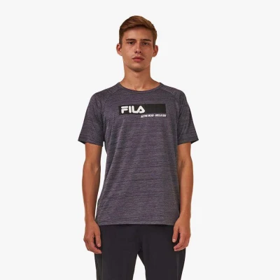 CAMISETA FILA SPORT MELANGE MASCULINA - Azul CAMISETA FILA SPORT MELANGE MASCULINA - Azul