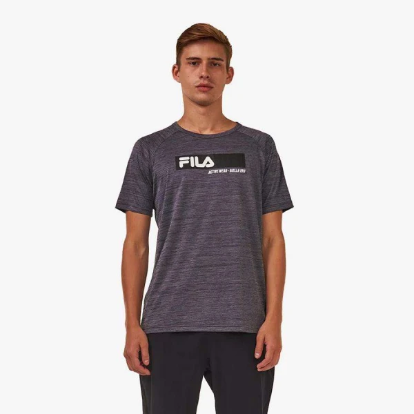 CAMISETA FILA SPORT MELANGE MASCULINA - Azul CAMISETA FILA SPORT MELANGE MASCULINA - Azul