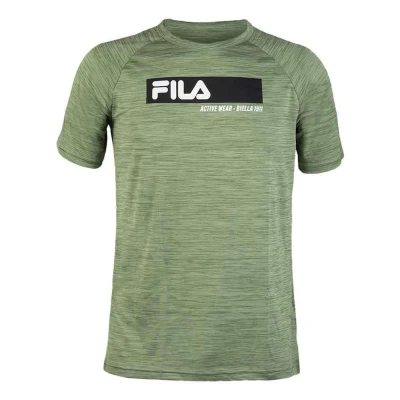 CAMISETA FILA SPORT MELANGE MASCULINA - Verde CAMISETA FILA SPORT MELANGE MASCULINA - Verde