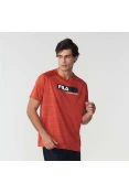 CAMISETA FILA SPORT MELANGE MASCULINA - Vermelho CAMISETA FILA SPORT MELANGE MASCULINA - Vermelho