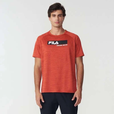 CAMISETA FILA SPORT MELANGE MASCULINA - Vermelho CAMISETA FILA SPORT MELANGE MASCULINA - Vermelho