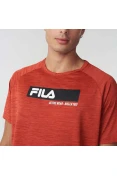 CAMISETA FILA SPORT MELANGE MASCULINA - Vermelho CAMISETA FILA SPORT MELANGE MASCULINA - Vermelho