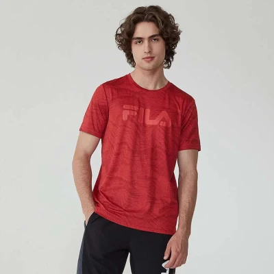 CAMISETA FILA SPORT PRINT MASCULINA - Vermelho CAMISETA FILA SPORT PRINT MASCULINA - Vermelho