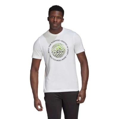CAMISETA HYPERREAL CIRCLED SLONGAN - Branco CAMISETA HYPERREAL CIRCLED SLONGAN - Branco