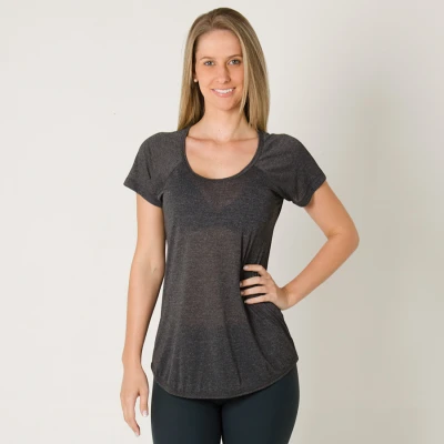 CAMISETA LIVE COMFY BASIC FEMININA - Chumbo CAMISETA LIVE COMFY BASIC FEMININA - Chumbo