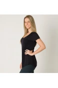 CAMISETA LIVE COMFY BASIC FEMININA - Preto