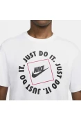 CAMISETA MANGA CURTA M NSW TEE JDI HBR 1 NIKE MASCULINA - Branco CAMISETA MANGA CURTA M NSW TEE JDI HBR 1 NIKE MASCULINA - Branco