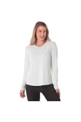 CAMISETA MANGA LONGA DE TREINO MIZUNO PRO UV FEMININA - Verde
