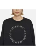 CAMISETA MANGA LONGA NIKE SPORTSWEAR ICON CLASH FEMININA - Preto