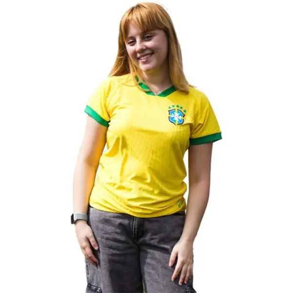 CAMISETA MEINERZ BRASIL WC 2026 FEMININA - Amarelo
