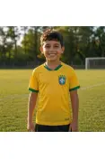 CAMISETA MEINERZ BRASIL WC 2026 INFANTIL - Amarelo CAMISETA MEINERZ BRASIL WC 2026 INFANTIL - Amarelo