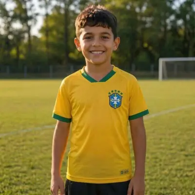 CAMISETA MEINERZ BRASIL WC 2026 INFANTIL - Amarelo