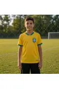 CAMISETA MEINERZ BRASIL WC 2026 JUVENIL - Amarelo CAMISETA MEINERZ BRASIL WC 2026 JUVENIL - Amarelo