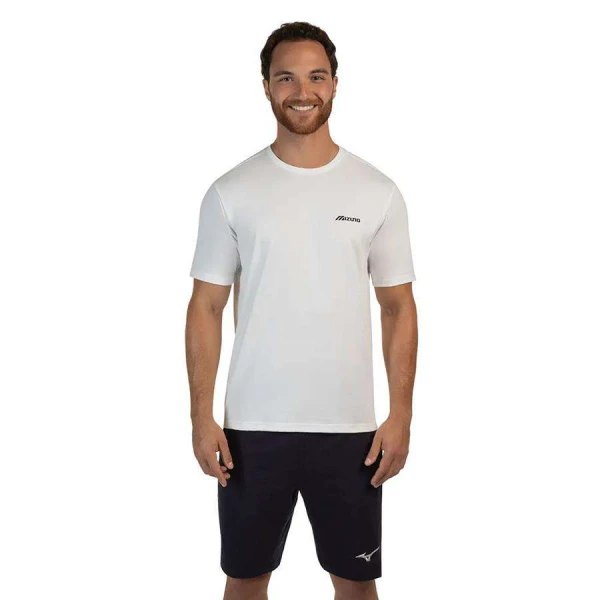 CAMISETA MIZUNO BASIC LOGO MASCULINO - Branco