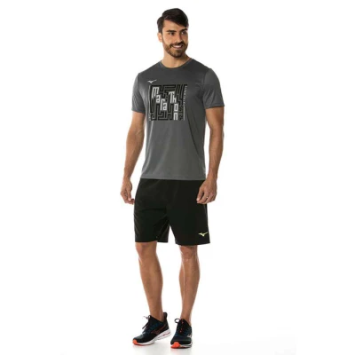 CAMISETA MIZUNO ENERGY STA MASCULINA - Chumbo