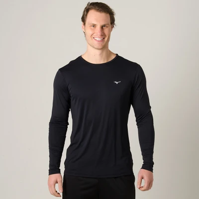 CAMISETA MIZUNO JET RUN MANGA LONGA MASCULINA - Preto