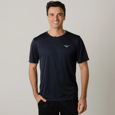 CAMISETA MIZUNO NEW MASCULINA - Chumbo