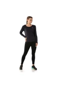 CAMISETA MIZUNO NIRVANA MANGA LONGA FEMININA - Preto