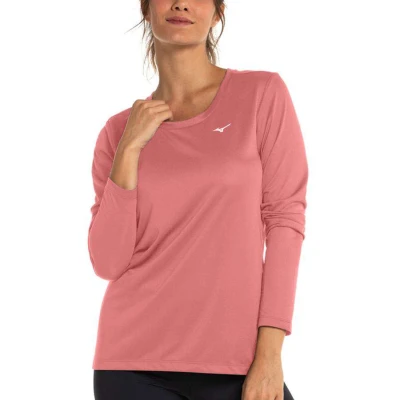 CAMISETA MIZUNO NIRVANA MANGA LONGA FEMININA - Rosa