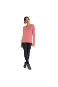 CAMISETA MIZUNO NIRVANA MANGA LONGA FEMININA - Rosa