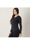 CAMISETA MIZUNO PRO UV MANGA LONGA FEMININA - Preto