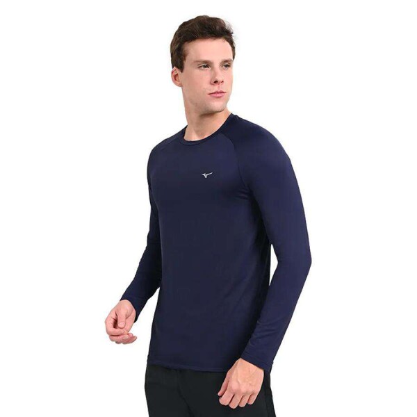 CAMISETA MIZUNO PRO UV MANGA LONGA MASCULINA - Marinho