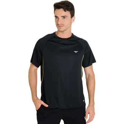CAMISETA MIZUNO RUN IMPETUS MASCULINA - Preto CAMISETA MIZUNO RUN IMPETUS MASCULINA - Preto