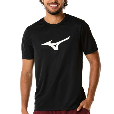 CAMISETA MIZUNO RUN SPARK MASCULINA - Preto/branco CAMISETA MIZUNO RUN SPARK MASCULINA - Preto/branco
