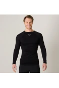 CAMISETA MIZUNO RUN STORM COMPRESSÃO MANGA LONGA MASCULINA - Preto CAMISETA MIZUNO RUN STORM COMPRESSÃO MANGA LONGA MASCULINA - Preto