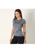 CAMISETA MIZUNO SKY RUN FEMININA - Marinho/cinza