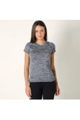 CAMISETA MIZUNO SKY RUN FEMININA - Marinho/cinza