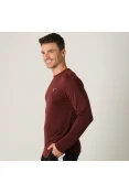 CAMISETA MIZUNO SOUL FIT MANGA LONGA MASCULINA - Bordo CAMISETA MIZUNO SOUL FIT MANGA LONGA MASCULINA - Bordo