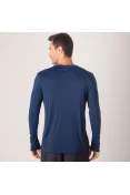 CAMISETA MIZUNO SOUL FIT MANGA LONGA MASCULINA - Marinho CAMISETA MIZUNO SOUL FIT MANGA LONGA MASCULINA - Marinho