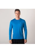 CAMISETA MIZUNO WAVE RUN 2 MANGA LONGA MASCULINA - Azul